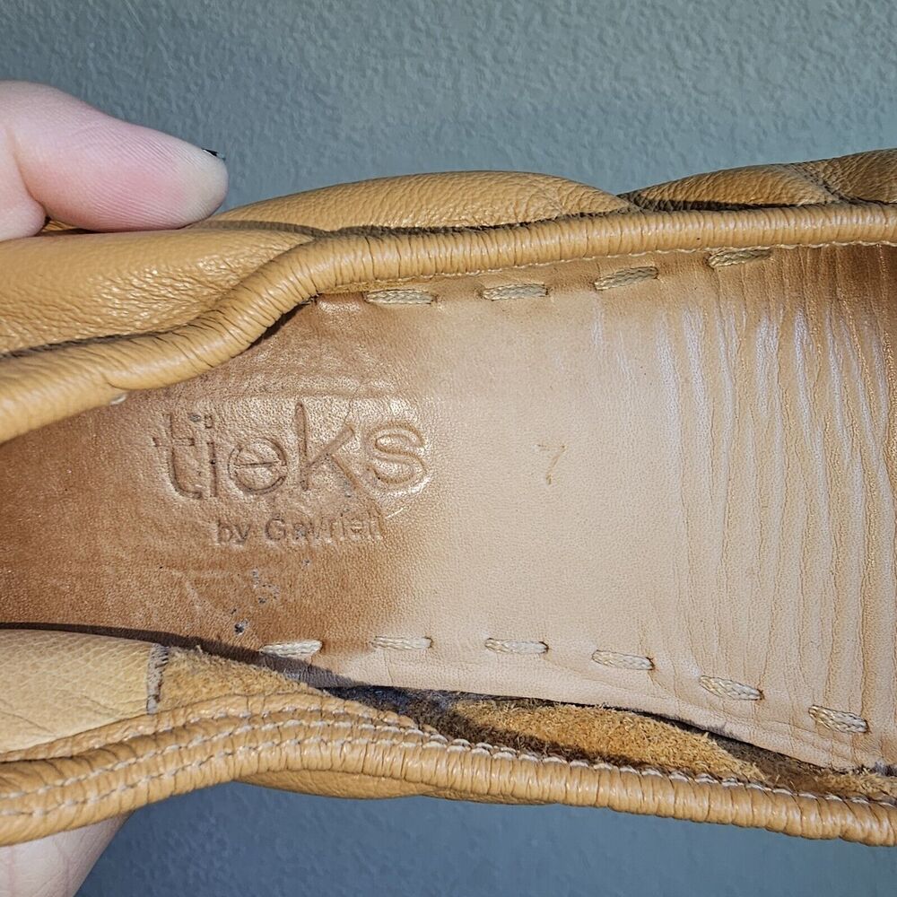 Tieks By Gavrieli Womens Camel Tan Brown Leather … - image 2